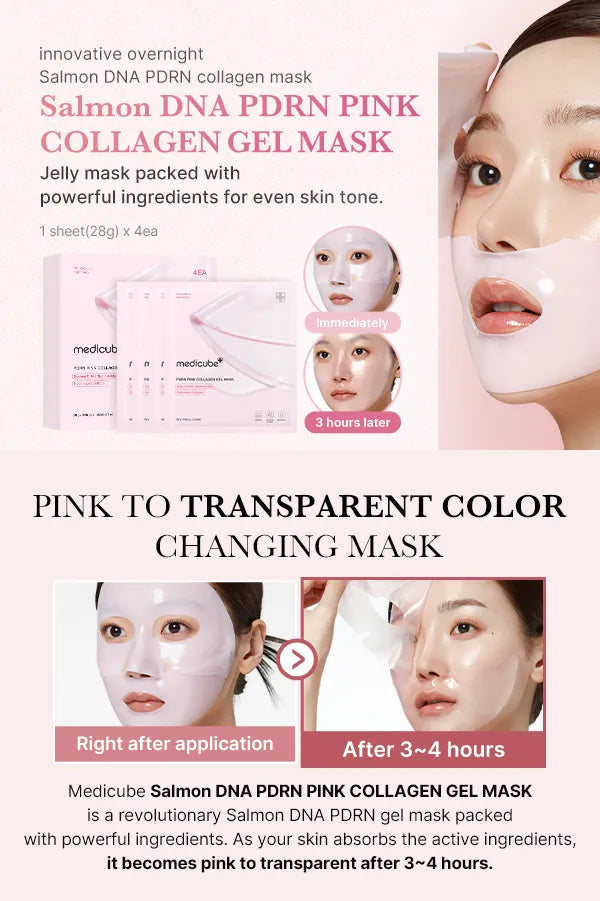 Medicube - PDRN Pink Collagen Gel Mask Set (4 sheets)