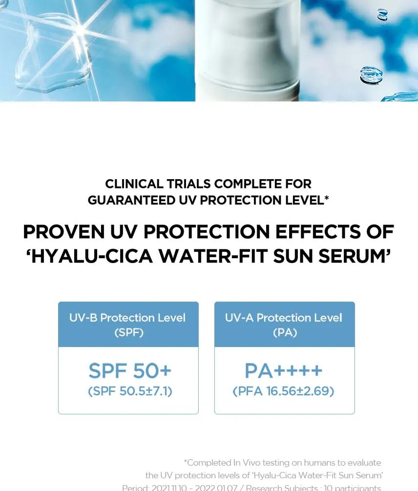 SKIN1004 - Madagascar Centella Hyalu-Cica Water-Fit Sun Serum