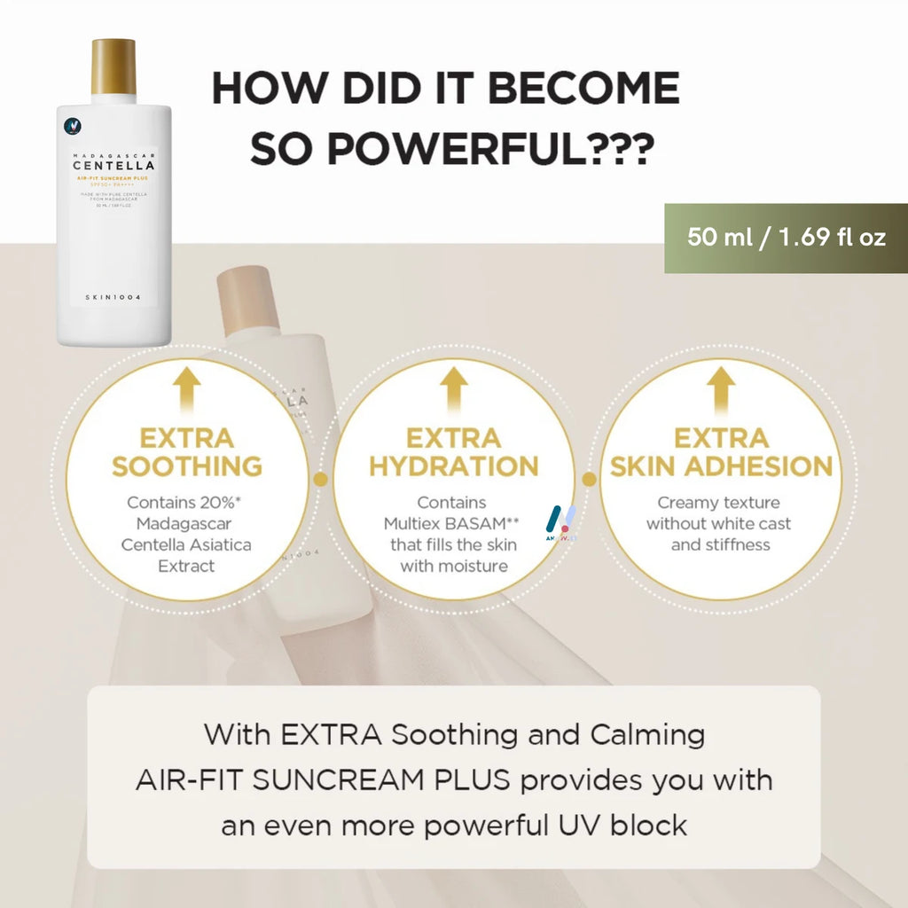 SKIN1004 - Madagascar Centella Air-Fit Suncream Plus [50ml]